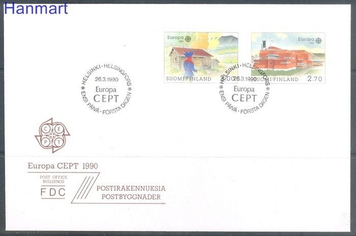 Znaczek Finlandia 1990 Mi 1108-1109 FDC
