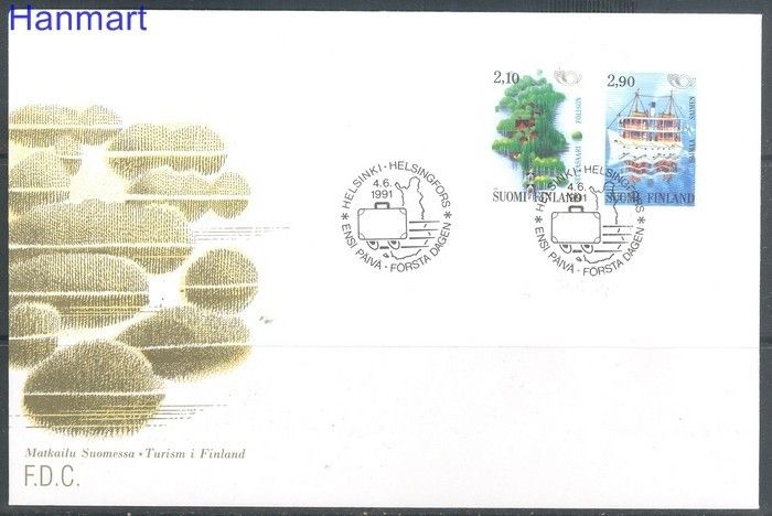 Znaczek Finlandia 1991 Mi 1142-1143 FDC