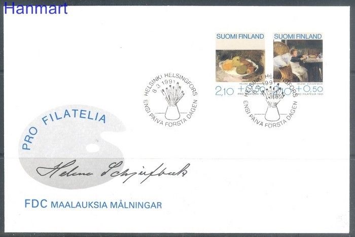 Znaczek Finlandia 1991 Mi 1132-1133 FDC
