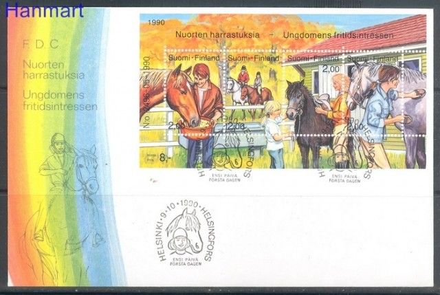 Znaczek Finlandia 1990 Mi bl 6 FDC