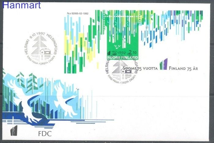 Znaczek Finlandia 1992 Mi bl 9 FDC