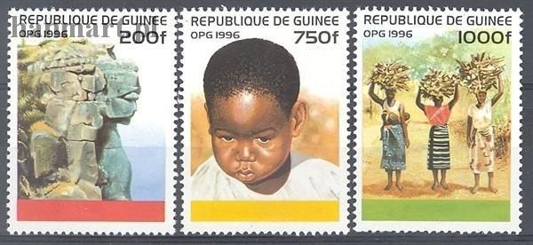 Znaczek Gwinea 1996 Mi 1586-1588 Czyste **