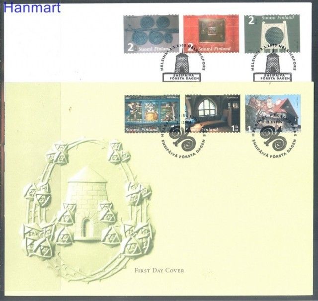 Znaczek Finlandia 2005 Mi 1738-1743 FDC