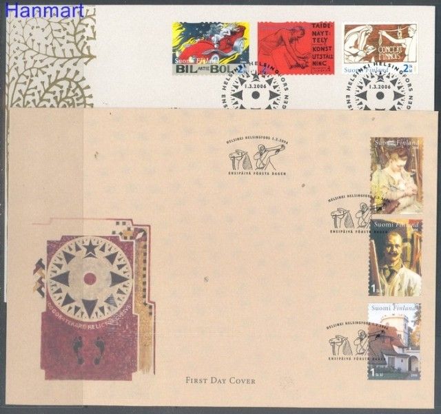 Znaczek Finlandia 2006 Mi 1786-1791 FDC