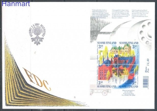 Znaczek Finlandia 2001 Mi bl 26 FDC
