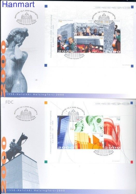Znaczek Finlandia 2000 Mi 58-59 FDC