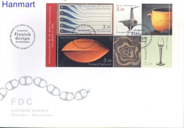 Znaczek Finlandia 2000 Mi blatt 63 FDC