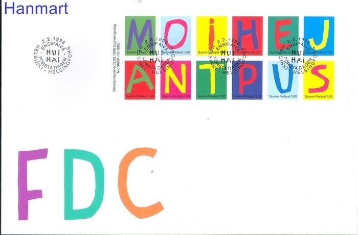 Znaczek Finlandia 1996 Mi blatt 42 FDC