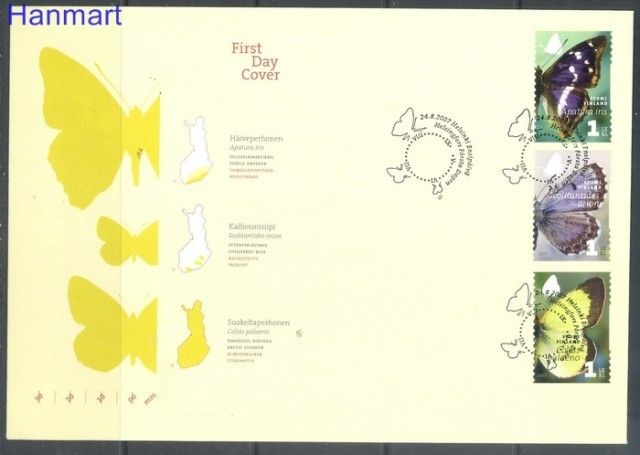 Znaczek Finlandia 2007 Mi 1861-1863 FDC