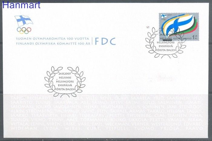 Znaczek Finlandia 2007 Mi 1866 FDC
