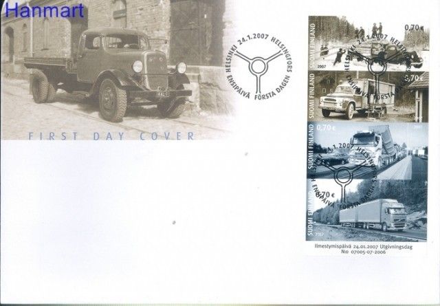 Znaczek Finlandia 2007 Mi 1831-1834 FDC