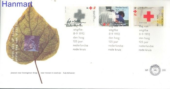 Znaczek Holandia 1992 FDC