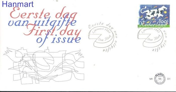 Znaczek Holandia 1995 FDC
