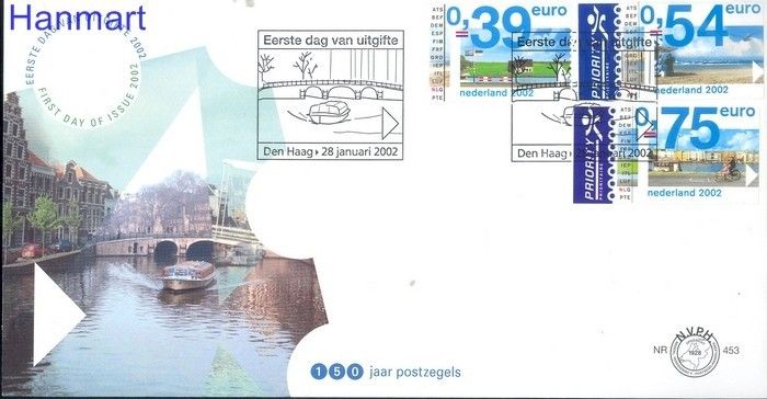 Znaczek Holandia 2002 Mi 1977-1979 FDC