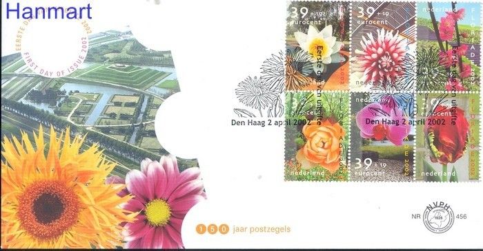 Znaczek Holandia 2002 Mi 1994-1999 FDC