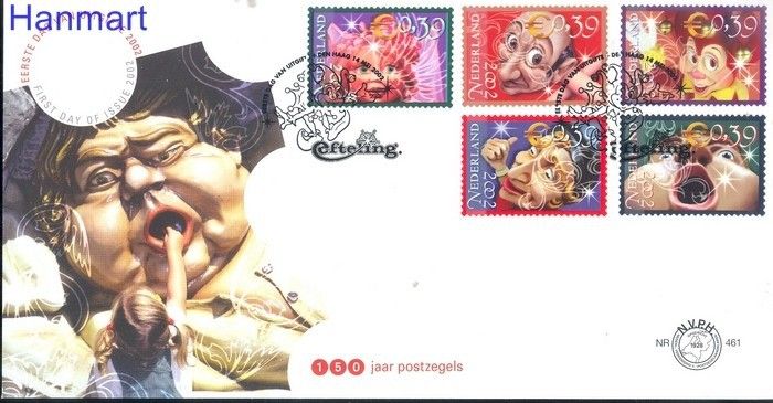Znaczek Holandia 2002 Mi 2004-2008 FDC