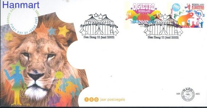 Znaczek Holandia 2002 Mi 2011-2012 FDC