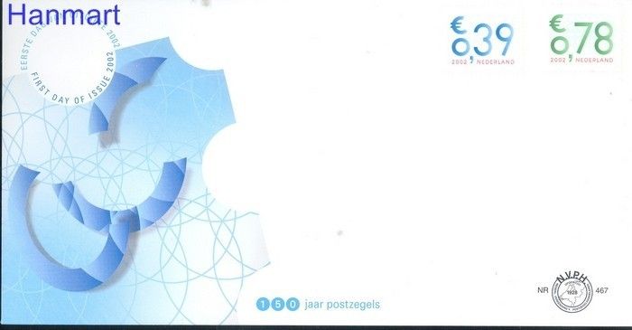 Znaczek Holandia 2002 Mi 2024-2025 FDC