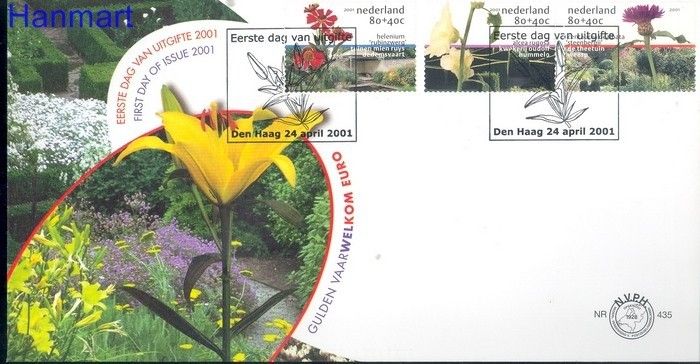 Znaczek Holandia 2001 Mi 1882-1884 FDC