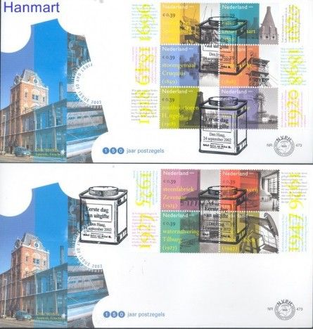 Znaczek Holandia 2002 Mi 2033-2042 FDC
