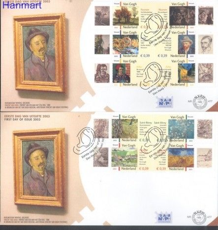 Znaczek Holandia 2003 Mi 2073-2082 FDC