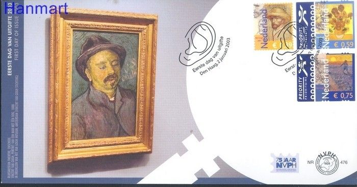 Znaczek Holandia 2003 Mi 2083-2085 FDC