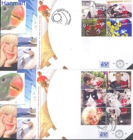 Znaczek Holandia 2003 Mi 2139-2148 FDC