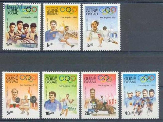 Znaczek Gwinea Bissau 1983 Mi 690-696 Czyste **