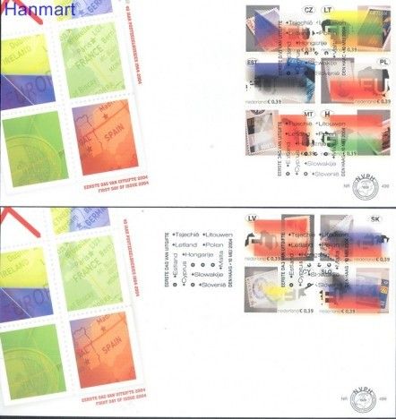 Znaczek Holandia 2004 Mi 2205-2214 FDC