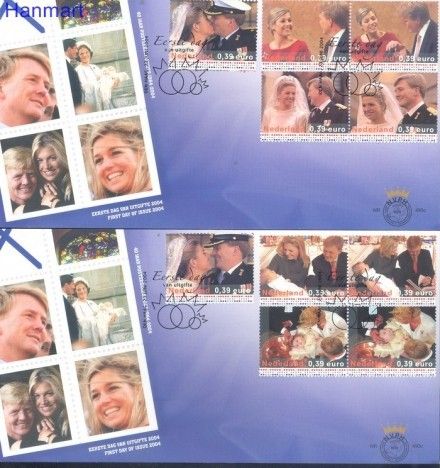 Znaczek Holandia 2004 Mi 2216-2225 FDC