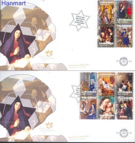 Znaczek Holandia 2005 Mi 2359-2368 FDC