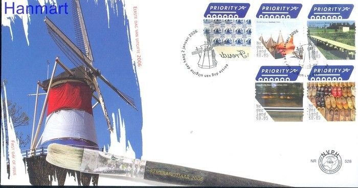 Znaczek Holandia 2006 Mi 2385-2389 FDC