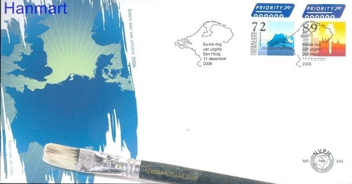 Znaczek Holandia 2006 Mi 2473-2474 FDC