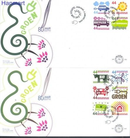 Znaczek Holandia 2008 Mi 2552-2561 FDC