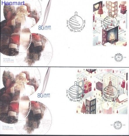 Znaczek Holandia 2008 Mi 2621-2630 FDC