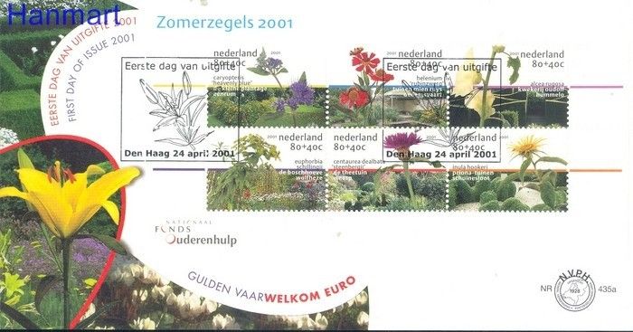 Znaczek Holandia 2001 Mi bl 70 FDC