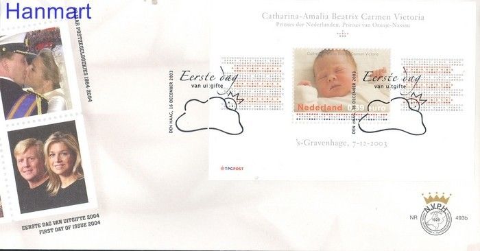 Znaczek Holandia 2003 Mi bl 80 FDC