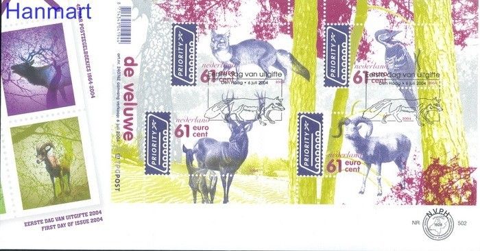 Znaczek Holandia 2004 Mi bl 82 FDC