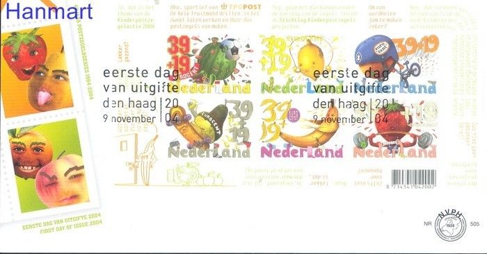 Znaczek Holandia 2004 Mi bl 84 FDC