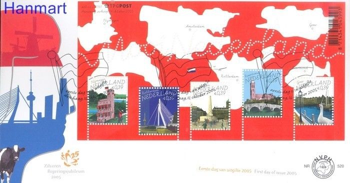 Znaczek Holandia 2005 Mi bl 91 FDC