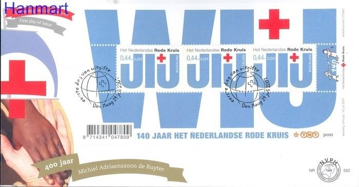 Znaczek Holandia 2007 Mi bl 103 FDC