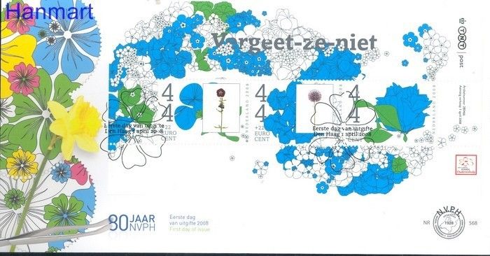 Znaczek Holandia 2008 Mi bl 110 FDC