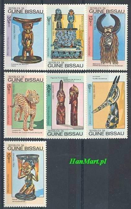 Znaczek Gwinea Bissau 1984 Mi 786-792 Czyste **