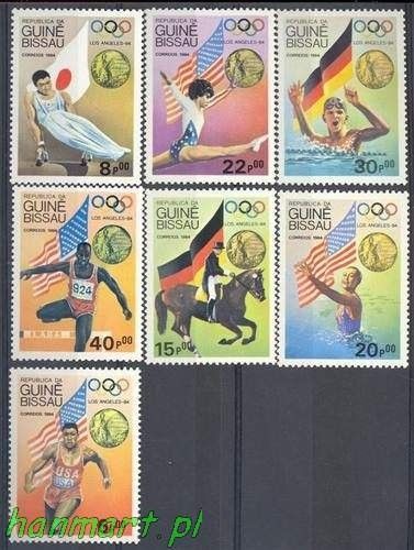 Znaczek Gwinea Bissau 1984 Mi 818-824 Czyste **
