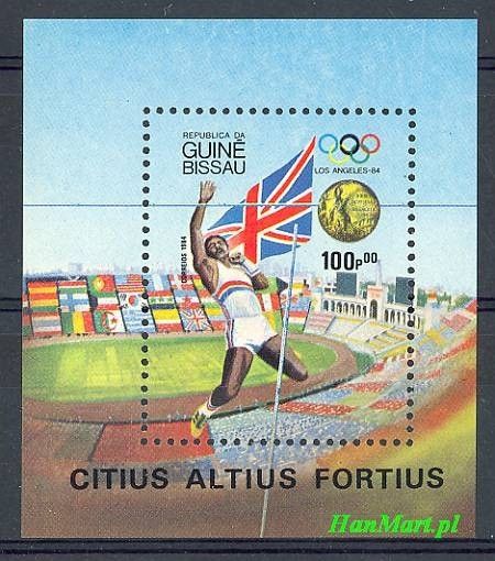 Znaczek Gwinea Bissau 1984 Mi bl 261 Czyste **