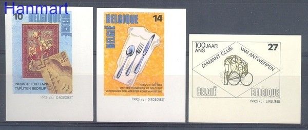 Znaczek Belgia 1992 Mi 2497-2499B Czyste **