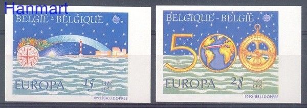 Znaczek Belgia 1992 Mi 2506-2507B Czyste **