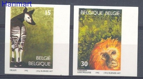 Znaczek Belgia 1992 Mi 2538-2539B Czyste **