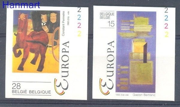 Znaczek Belgia 1993 Mi 2553-2554B Czyste **