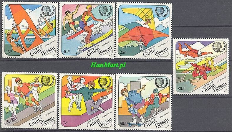 Znaczek Gwinea Bissau 1985 Mi 889-895 Czyste **